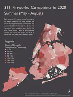 Fireworks Complaints Map In NYC