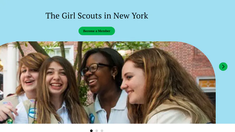 Re-Designing a User-Friendly Website for Current and Prospective Caregivers in the Girl Scouts of Greater New York